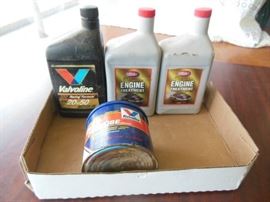2 Quarts Engine treatment, 1 quart valvoline 20w50 ...