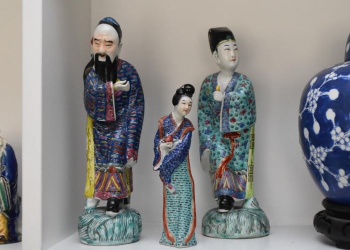 Vintage Chinese Ceramic / Porcelain Statues
