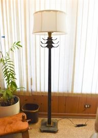 Mid-Century Black Ceruse Finish Yasha Heifetz Floor Lamp