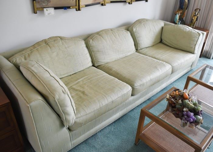 Vintage 3-Seat Sofa (Celadon Color)