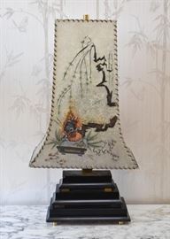Vintage Chinoiserie / Asian Style Table Lamp (1950's)