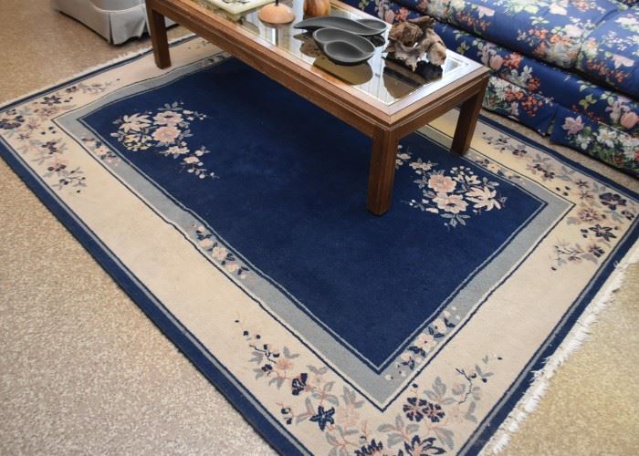 Blue Chinese Area Rug