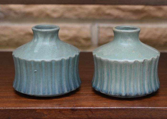 Pair of Japanese Pottery Vases (Japan)