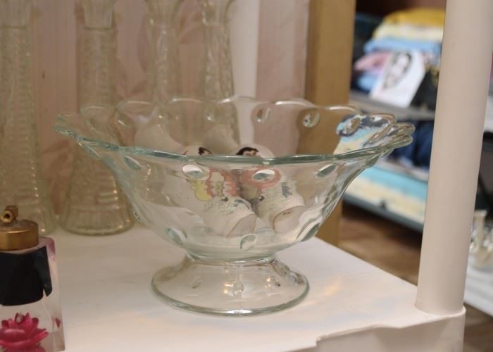 Glass Pedestal Bowl / Centerpiece