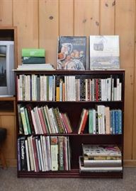 Wood Bookshelf / Bookcase, Books