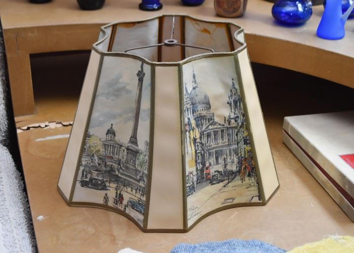 Vintage Monuments Lamp Shade