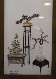 Framed Artwork, Japanese Bonsai Theme