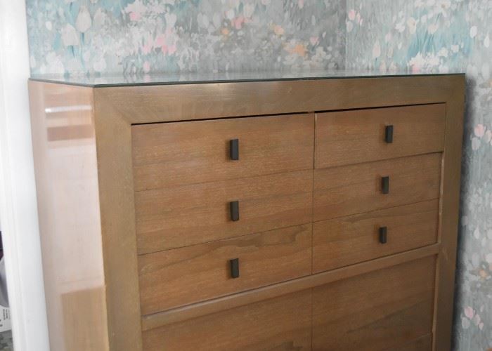 Mid-Century Highboy Chest of Drawers / Dresser by Albert Distinctive Modern Furniture (Approx. 40" L x 19.5" W x 44" H)