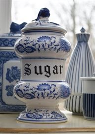 Blue & White Pottery & Porcelain (Delft, Chinese, Japanese, Asian, Etc.)