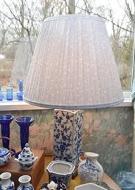 Blue & White Pottery Table Lamp
