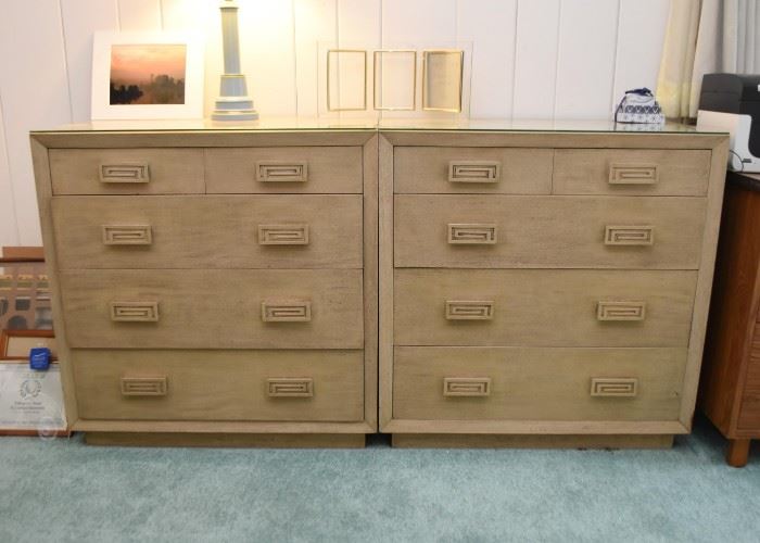 Pair of Mid Century Modern Dressers / Chests