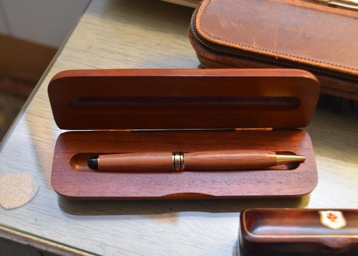 Wooden Ballpoint Pen with Case