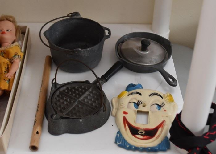 Children's Cast Iron Cookware, Clown Light Switch Plate