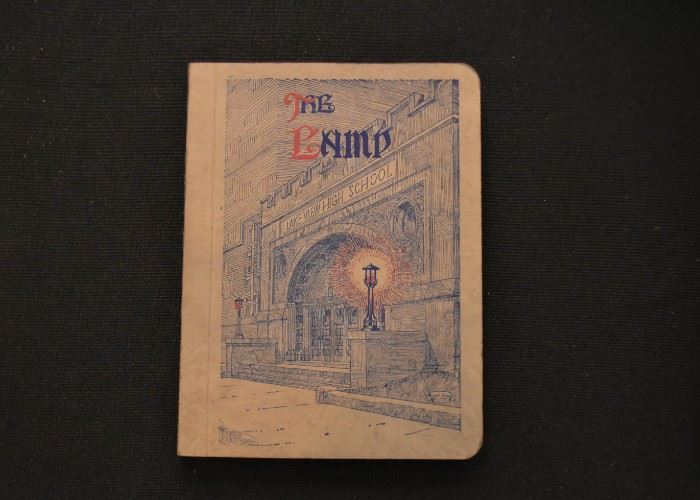 Vintage Lake View High School Book - "The Lamp"