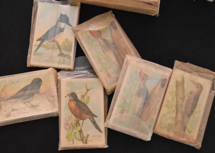 Vintage Bird Cards (seen here in wrapping)