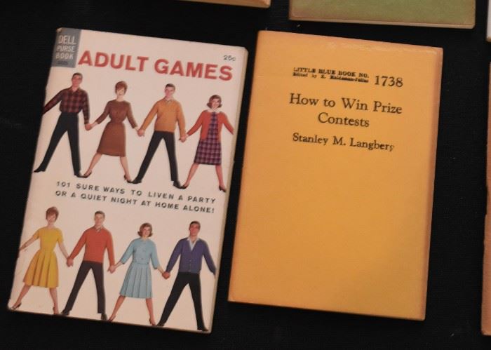 Vintage Little Blue Books (How-To Books) & Adult Games Booklet