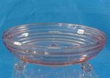 This is a great footed candy dish in pink depression glass done in the Manhattan Ring (swirl). 
Condition:Very Good
Size:6 1/2"
Shipping:Yes