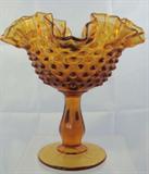 Fenton Amber glass, hobnail style, compote
Condition:Very Good
Size:6"
Shipping:Yes