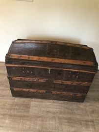 Antique dome top chest
