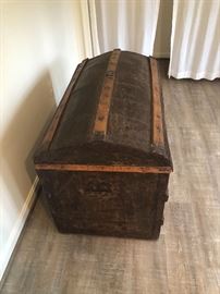 Antique dome top chest