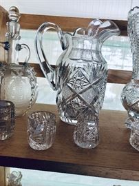 Collection of rare American Brilliant Period Cut Glass