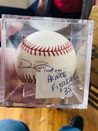 Prince Fielder signed baseball