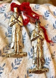 Sterling Christmas ornaments