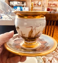 C 1820 French cup m saucer