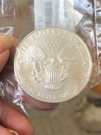 2007 999/1000 silver dollar 