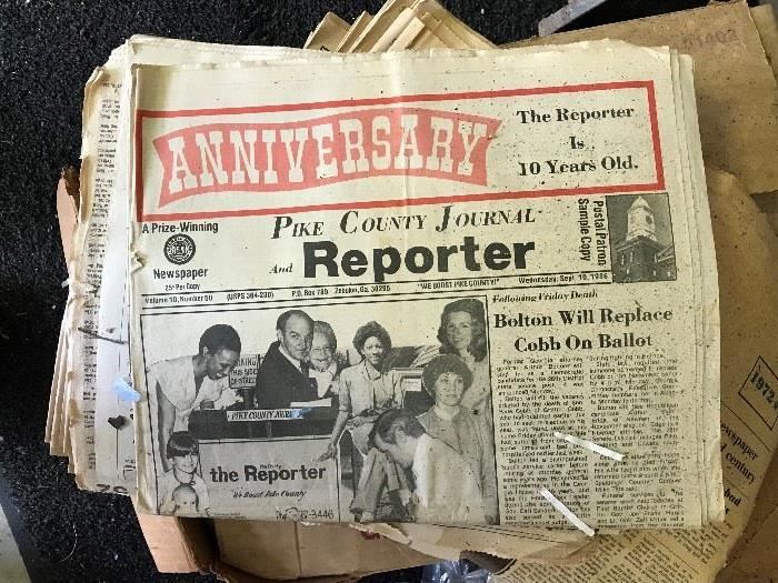 Vintage newspapers