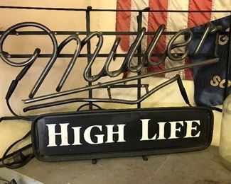 VTG Miller sign, needs TLC 