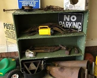 Old metal vegetable plant planters