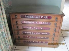 Antique Clarks cabinet