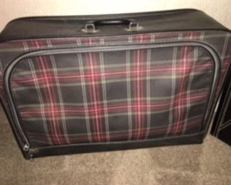 Plaid Suitcase 