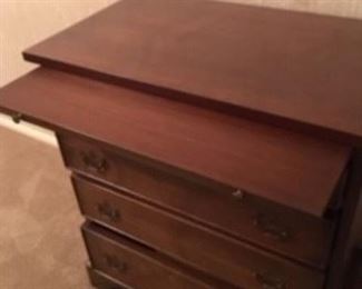 Small Wood China Chest Open 