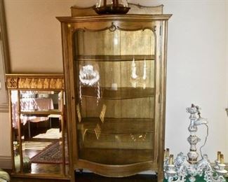 Rounded Glass Display Cabinet