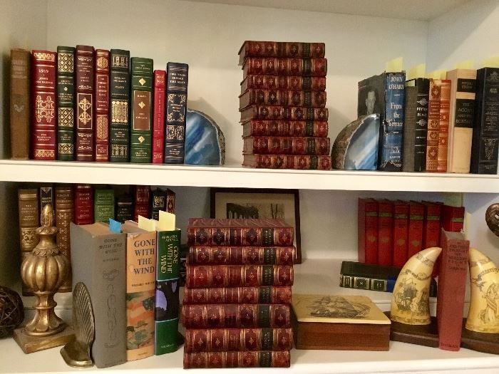 Dickens, Gone with the Wind, Leatherbound classics & other fine books
