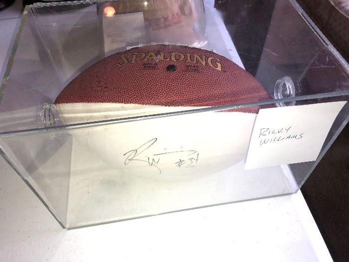 SIGNED FOOTBALL - RICKY WILLIAMS