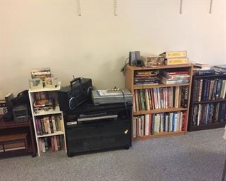 Books and DVD players