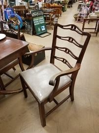 1920's Elk Furniture cherry  dining room table with 6 chairs (2 arm 4 side)