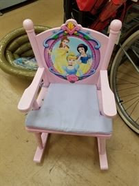 Retired Disney Princess rocking chair