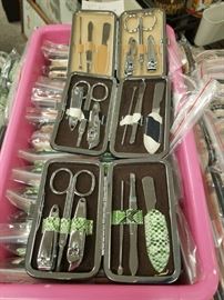 Designer 6 pc nail manicure sets 3 styles large qty availble