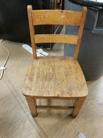 Solid wood childs chair