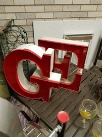 Assorted independent outside sign letters