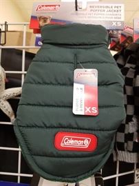 Brand new Coleman size extra small fleece lined pet jacket