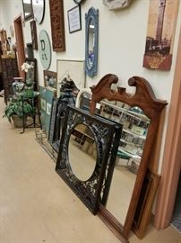  assorted framed mirrors and picture frames