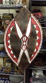 Vintage authentic African hand-painted Shield