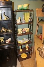 Lots of vintage pottery including McCoy, Brush McCoy, Red Wing, Royal Copley and more!