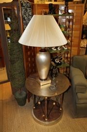 Merchandise Mart side table and lamp