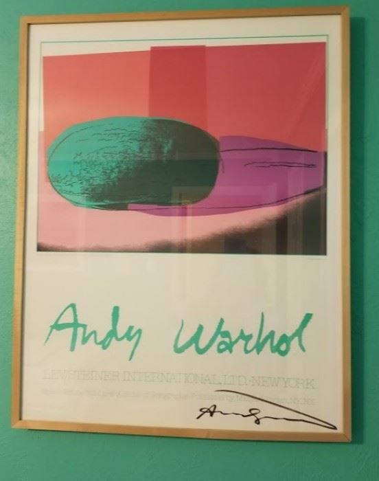 Andy Warhol Signed Serigraph "Space Fruit - Watermelon"